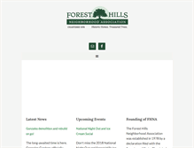 Tablet Screenshot of forest-hills.org